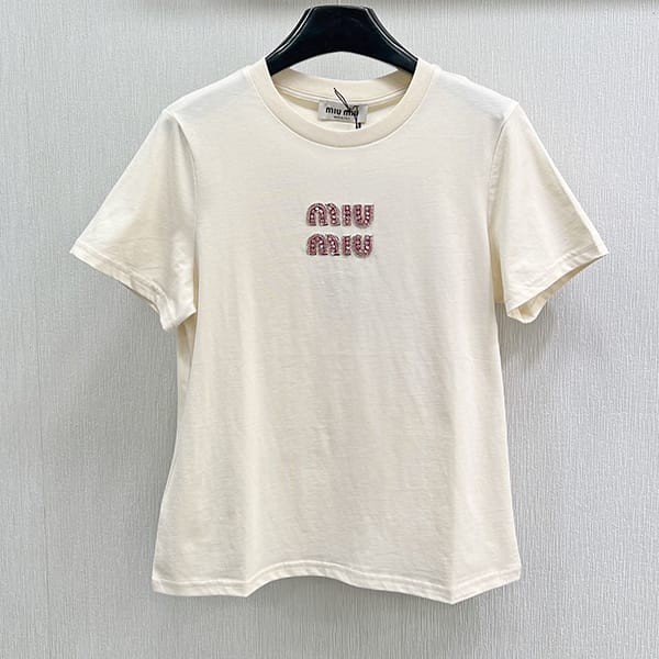世界中で大人気♪ミュウミュウ ジャージー Tシャツ コピー mym41657
